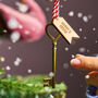 Personalised Magic Santa Key Christmas Decoration, thumbnail 1 of 4