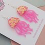 Handmade Resin Jellyfish Earrings That Wiggle With Every Step, thumbnail 6 of 12
