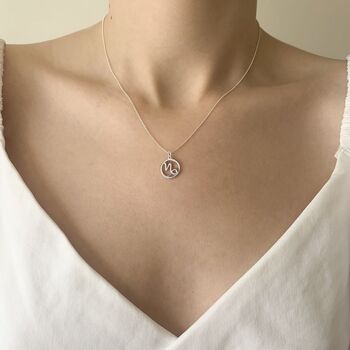 Sterling Silver Zodiac Charm Necklace – Capricorn, 2 of 6
