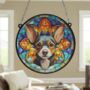 Chihuahua Black Stained Glass Effect Suncatcher, thumbnail 6 of 6