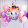 Unicorn Party Classic Helium Inflated Balloons, thumbnail 1 of 2