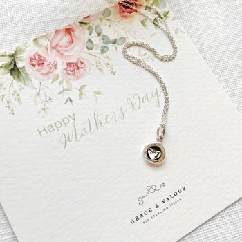 Sterling Silver Polished Love Heart Necklace – Meaningful Mother’s Day Gift For Mum, 2 of 9