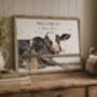 Personalised Home Print Cow, thumbnail 1 of 3
