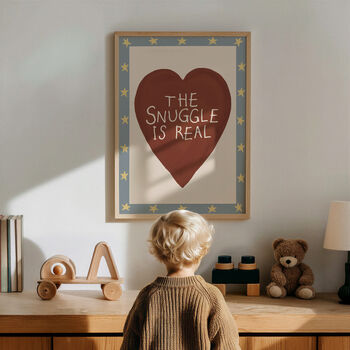 The Snuggle Is Real Nursery Print, 8 of 12