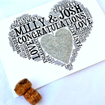 Personalised Engagement Love Sparkle Card, 5 of 7