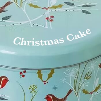 Personalised Robin Cake Storage Tin, 3 of 5