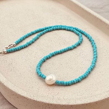 Freshwater Pearl And Seed Bead Necklace, 5 of 6