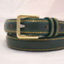 Handmade Wimbledon English Leather Raised Belt, thumbnail 1 of 3