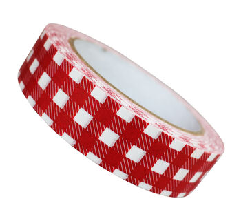 Paper Red Gingham Sticky Tape, 3 of 3