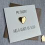 Daddy/Dad Heart Of Gold Father's Day Card, thumbnail 1 of 2