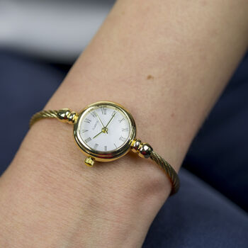 Multicolour Stainless Steel Roman White Bracelet Watch, 5 of 10