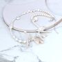 Mismatched White Freshwater Pearl Necklace, thumbnail 8 of 11