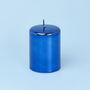 Blue Glass Effect Candles By G Decor, thumbnail 6 of 8