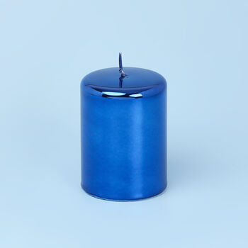 Blue Glass Effect Candles By G Decor, 6 of 8