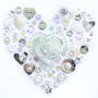 Personalised 10th Anniversary Button Heart, thumbnail 2 of 5