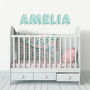 Personalised, Retro Fabric Name Wall Sticker, thumbnail 3 of 3
