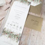 Whimsical Noel Concertina Wedding Invitations With Integrated RSVP, thumbnail 2 of 5