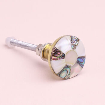 G Decor Cordelia Mother Of Pearl Gold Brass Pull Knobs, 5 of 5