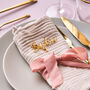 Personalised Gold Wedding Name Place Setting, thumbnail 4 of 5