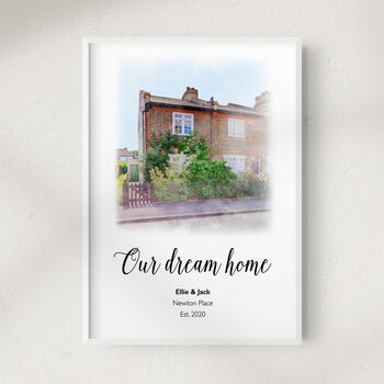 Personalised House Portrait With Quote, 3 of 4