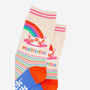 Positivitea Combed Cotton Funny Ankle Socks Women's, thumbnail 4 of 5
