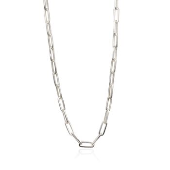 Paperclip Chain Silver Large Link Width 6mm, 2 of 3