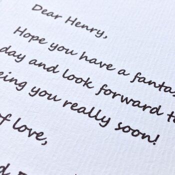 'Just A Note To Say' Personalised Scratch Card Gold, 2 of 2