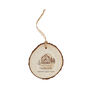 Wooden Log Hanging Sign 'Together Is The Merriest Place To Be' | Door Hanger | Wall Decoration | Festive, thumbnail 2 of 2