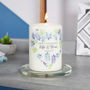Floral Heart Happy Engagement Candle, thumbnail 12 of 12