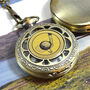 Personalised Bronze Pocket Watch With Golf Disc Insert, thumbnail 2 of 4