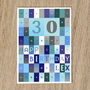 Personalised 30th Birthday Card Age And Name, thumbnail 7 of 10