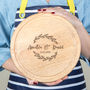 Personalised Couple's Round Serving Board, thumbnail 1 of 5
