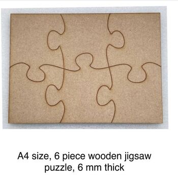 Personalised Wooden Jigsaw Puzzle, 7 of 10