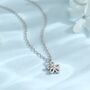 Sterling Silver Tiny Forget Me Not Flower Blossom Pendant Necklace, thumbnail 1 of 8