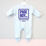 Personalised 'Page Boy' Baby Romper, thumbnail 3 of 5