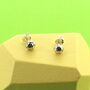 Petite Football Stud Earrings, thumbnail 1 of 2