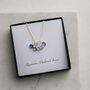 Personalised Ramadan Birthstone Cluster Necklace, thumbnail 1 of 4