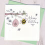 Personalised Bee Birthday Card, thumbnail 1 of 1