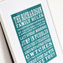 Personalised House Rules Print, thumbnail 4 of 5