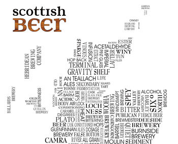 Scottish Beer Word Map, 3 of 4