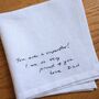 Personalised Sympathy Handkerchief With Handwritten Message, thumbnail 1 of 7