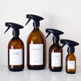 Amber Spray Bottle With Personalised Label, thumbnail 1 of 12