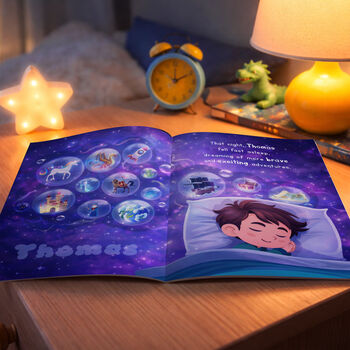 Personalised Starlight Hero Story Book For Boys, 5 of 10