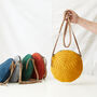 Fair Trade Crochet Boho Circle Cross Body Handbag, thumbnail 1 of 4