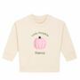 Personalised Pink Pumpkin Halloween Sweatshirt, thumbnail 1 of 2