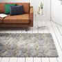 Noble House Area Rug Hand Tufted Rectangle Grey, thumbnail 2 of 5