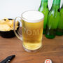 Personalised Name Etched Glass Tankard, thumbnail 1 of 9