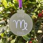 Virgo Zodiac Star Sign Christmas Decoration, thumbnail 1 of 6