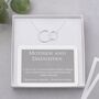 Mother And Daughter Sterling Silver Infinity Circles Necklace, thumbnail 1 of 6