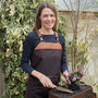 Personalised Atelier Waxed Cotton And Leather Apron, thumbnail 2 of 12